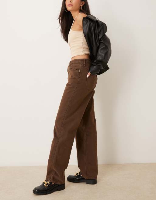 Calvin Klein Jeans 90s loose jeans in dark brown - ASOS Exclusive, 3 of 5