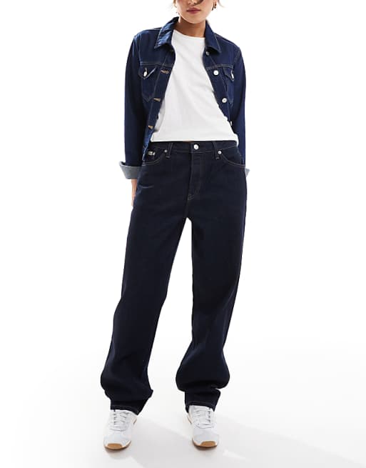 Calvin Klein Jeans 90s loose jeans in dark rinse wash | ASOS Calvin Klein Jeans 90s loose jeans in dark rinse wash | ASOS