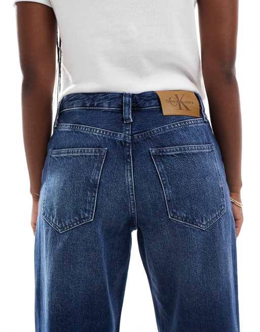 Calvin Klein Jeans 90s loose jeans in mid blue wash - ASOS Exclusive, 4 of 5
