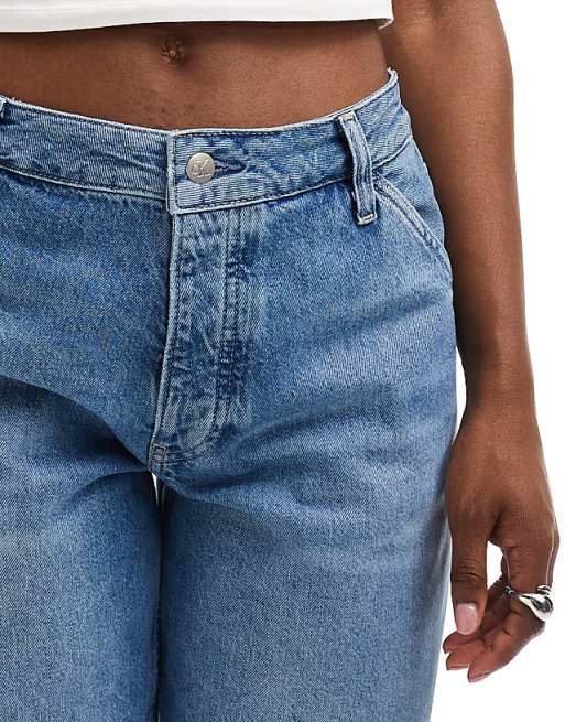 Calvin Klein Jeans 90s straight carpenter jeans in light wash Calvin Klein Jeans 90s straight carpenter jeans in light wash