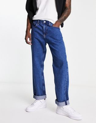 Calvin Klein Jeans 90s straight fit jeans in dark wash