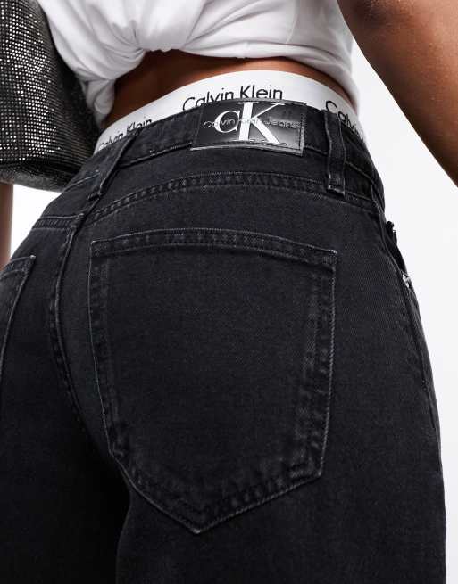 Calvin Klein Jeans 90 s straight jeans in black wash