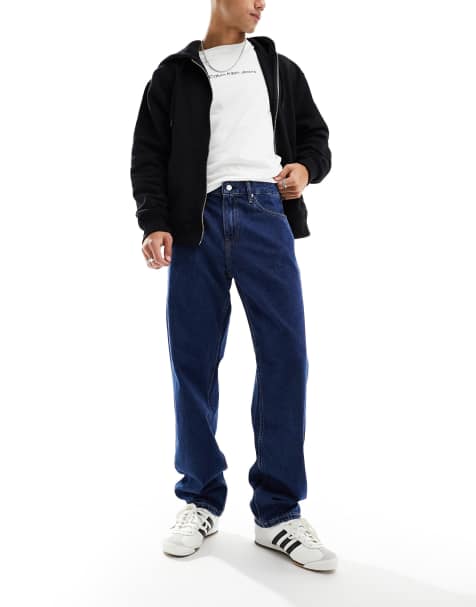 Calvin Klein Jeans 90s straight jeans in dark wash - view 1