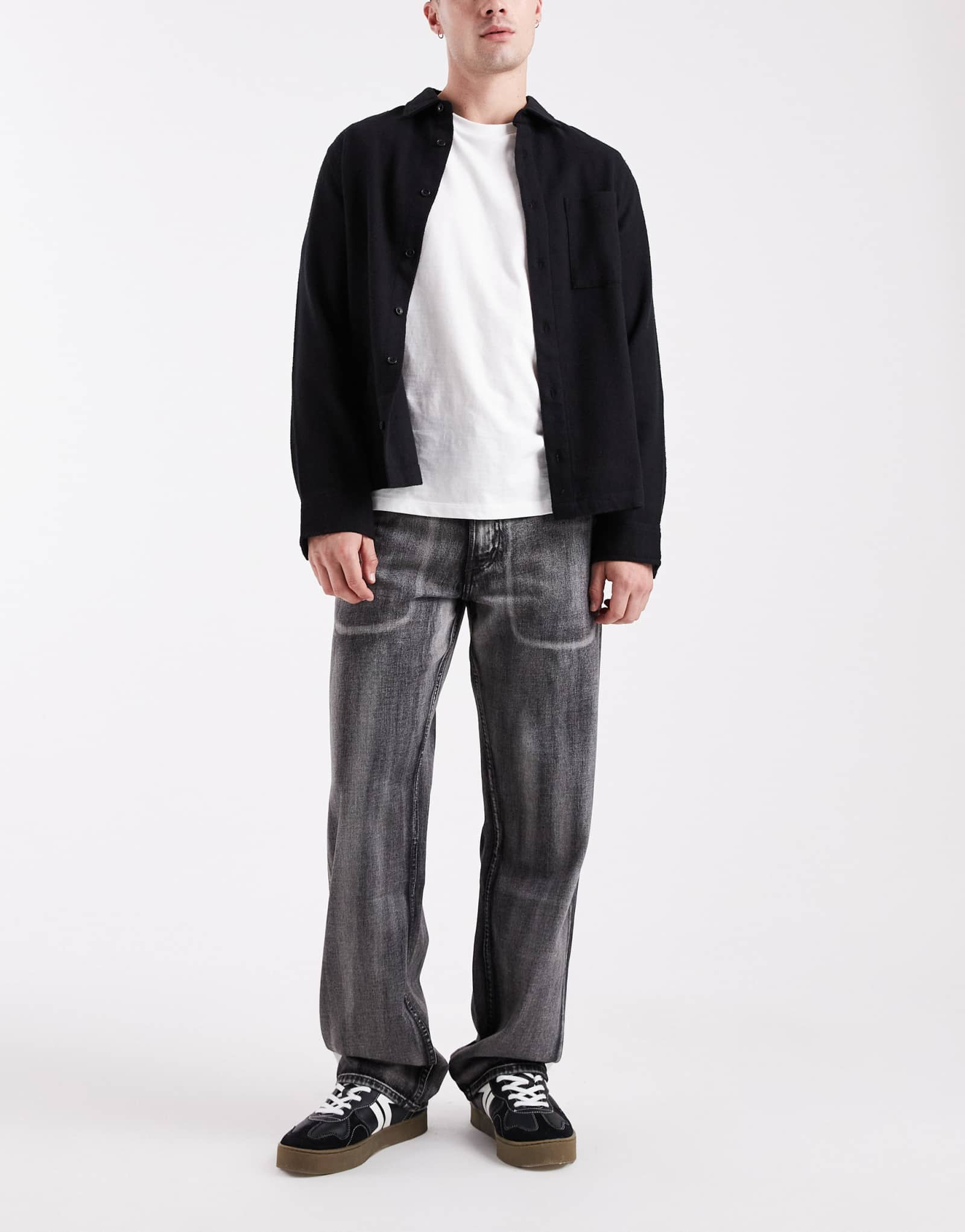 Прямые джинсы Calvin Klein Jeans 90-х серого цвета