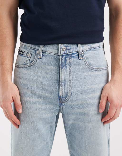 Calvin Klein Jeans 90s straight jeans in light blue, 5 of 5