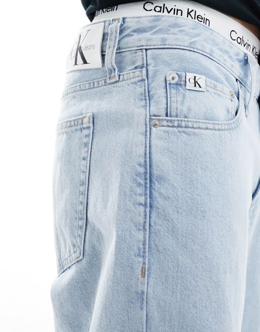Calvin Klein Jeans 90s straight jeans in light wash