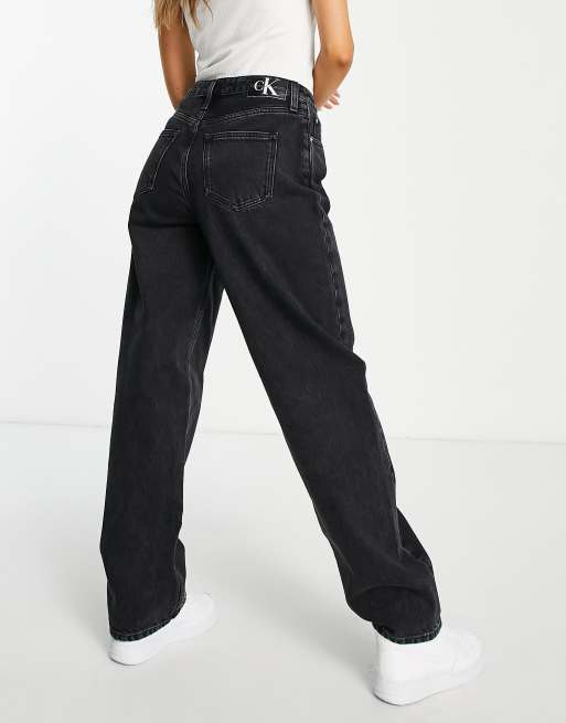 Calvin Klein Jeans 90s straight jeans in washed black