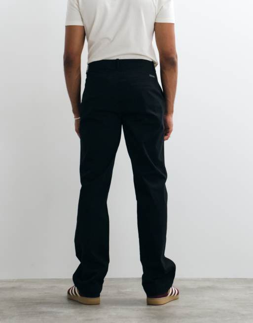 Calvin Klein Jeans 90s straight leg cotton chinos in black, 5 of 5