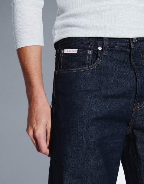 Calvin Klein Jeans 90s straight leg jeans in indigo blue - view 1