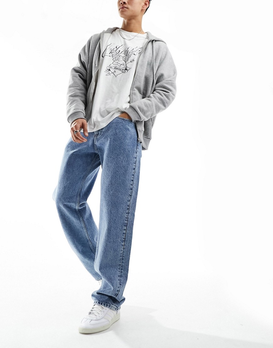 Calvin Klein Jeans 90's straight leg jeans in light blue wash