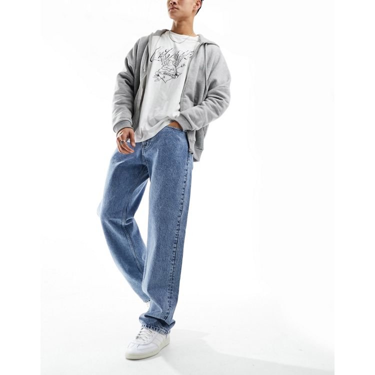 Calvin Klein Jeans '90s straight leg jeans in light blue wash | ASOS
