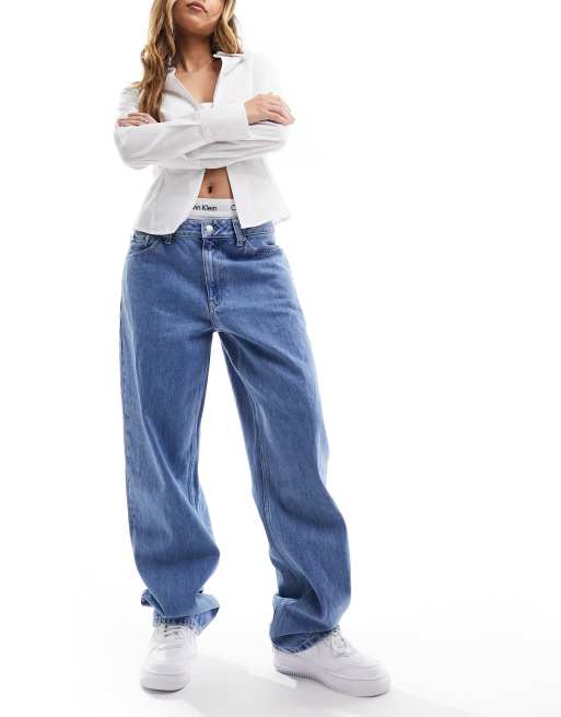 Pants and jeans Calvin Klein Jeans 90S Straight Pants Blue