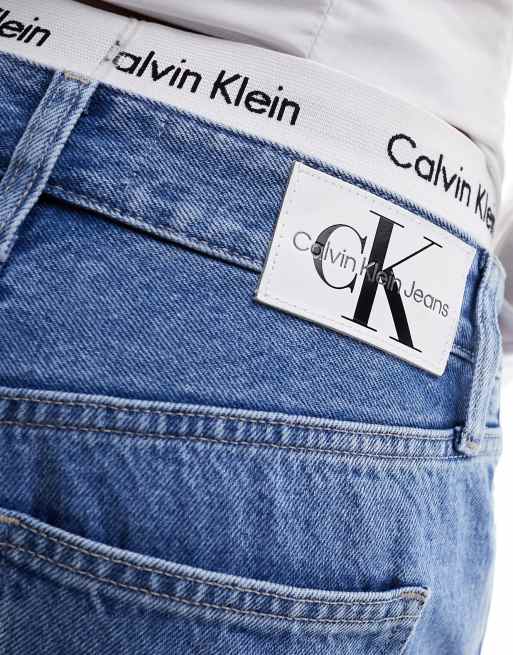 Calvin Klein Jeans 90s straight leg jeans in light wash