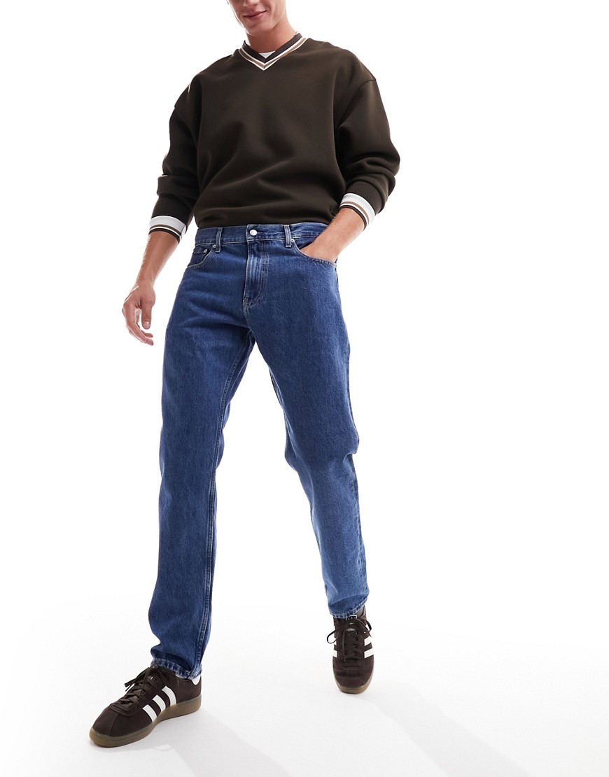 Calvin Klein Jeans Est.1978 90s Straight Leg Jeans In Mid Wash-blue