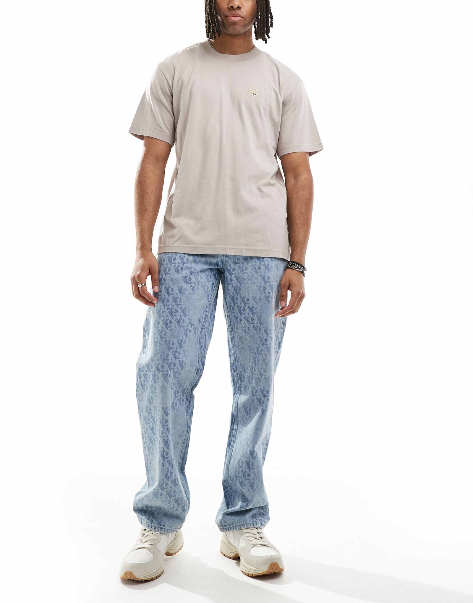 Джинсы Calvin Klein Jeans 90-х годов прямого кроя с монограммой в легкой стирке
