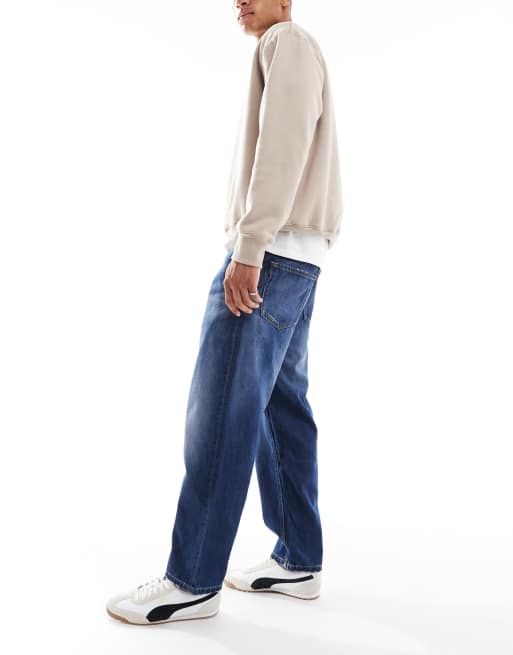 Calvin Klein Jeans 90's tapered jeans in dark wash, 2 of 5
