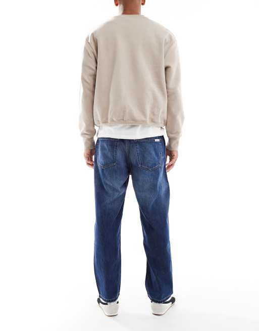 Calvin Klein Jeans 90's tapered jeans in dark wash, 3 of 5
