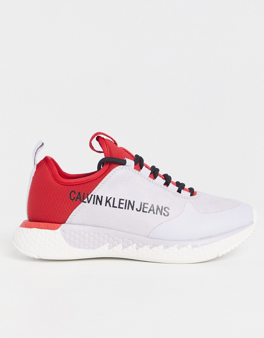 Calvin Klein Jeans adamina sneakers in lilac/red-Purple