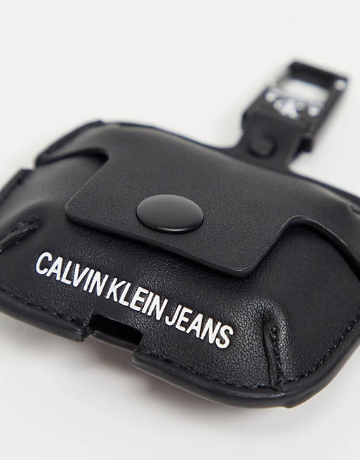Calvin Klein Jeans airpod cover in black | ASOS