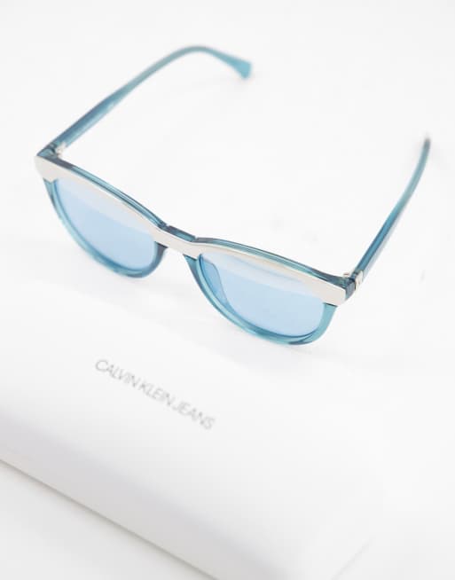 Calvin klein sales blue sunglasses