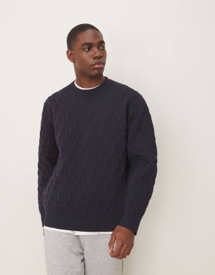 Calvin Klein Jeans all over print sweatshirt in navy - view 1