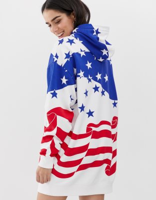 calvin klein flag hoodie