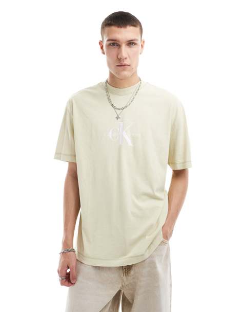 Calvin Klein Jeans - Archival - Grøn T-shirt med monokromt logo - view 1