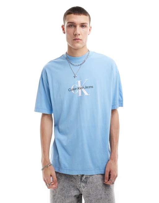 Calvin klein jeans t shirt blue best sale