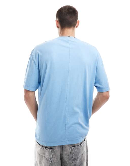Calvin Klein Jeans archival monologo t-shirt in blue, 2 of 4