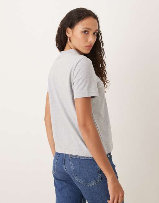 Calvin Klein Jeans archive CK logo t-shirt in grey, 3 of 4