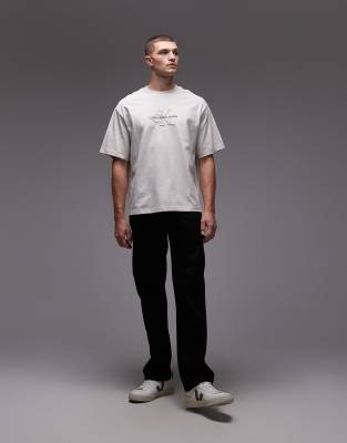 Calvin Klein Jeans Est.1978 Archive Logo T-shirt In Neutral