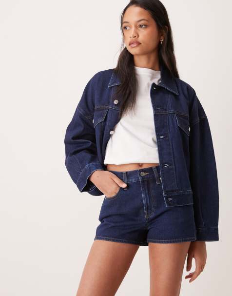 Calvin Klein Jeans - Archive - Mini-short en jean - Bleu foncé délavé - view 1