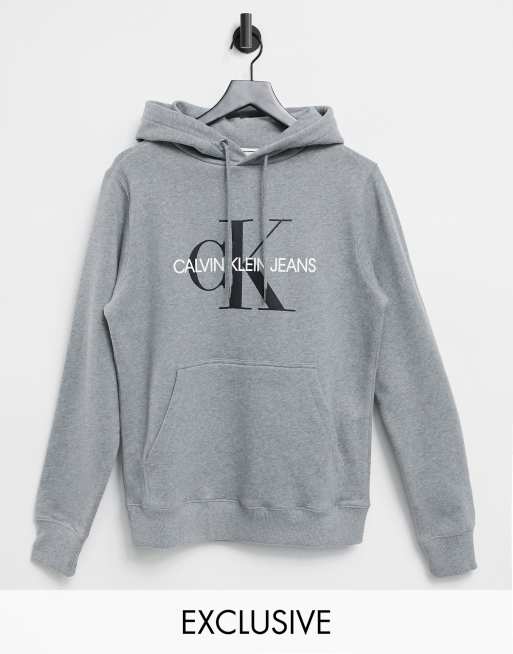 Pull gris calvin klein new arrivals