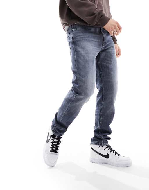 Calvin Klein Jeans - Autentiske dad-jeans i mellemblå vask