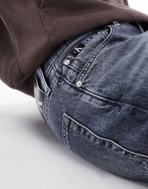 Calvin Klein Jeans - Autentiske dad-jeans i mellemblå vask, 5 af 5