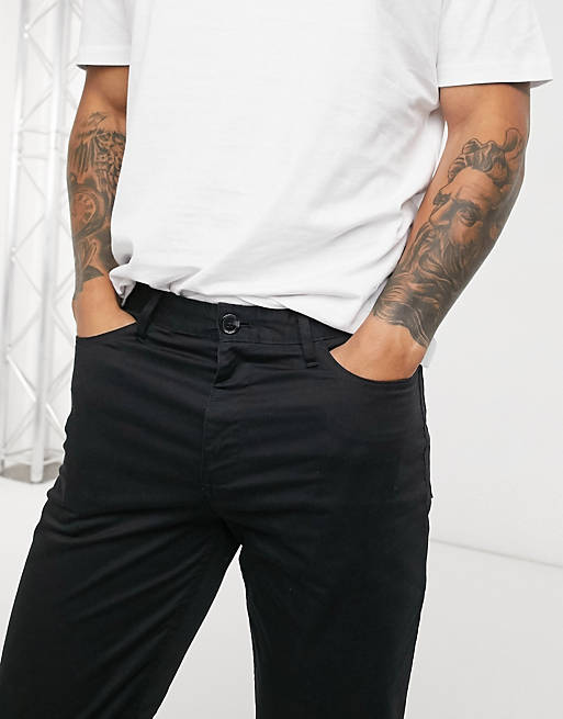 Calvin Klein Jeans authentic 5 pocket pants in black | ASOS
