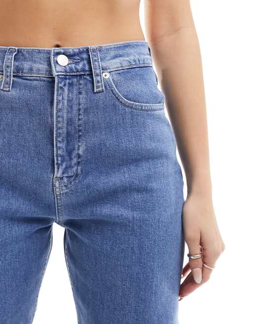 Calvin Klein Jeans authentic slim straight jeans in light wash ASOS