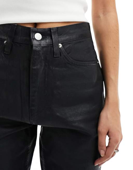 calvin klein coated jeans