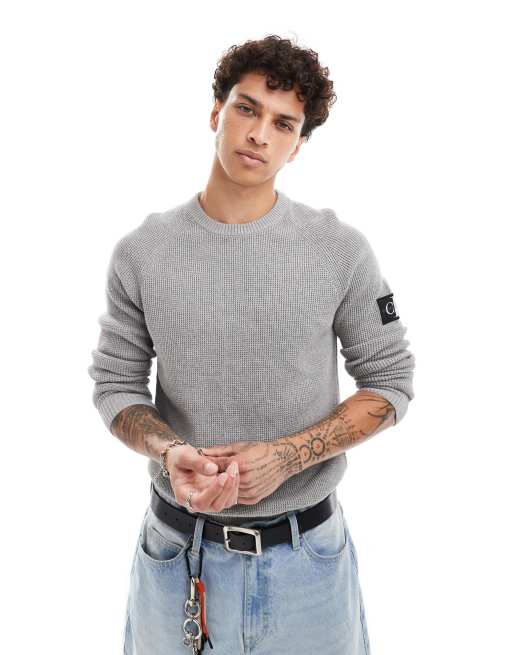 Calvin klein jumper grey best sale