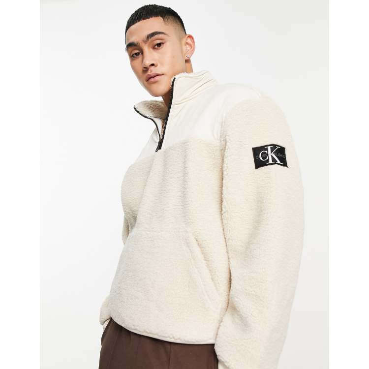 CK Logo Sherpa Short Jacket