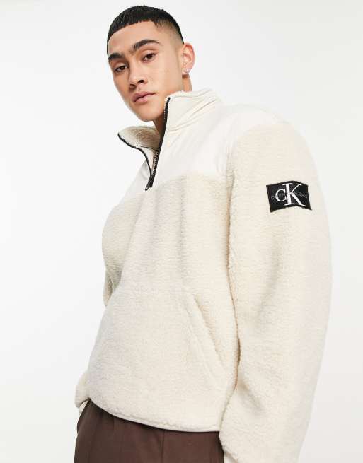 Calvin klein hot sale fleece sweater