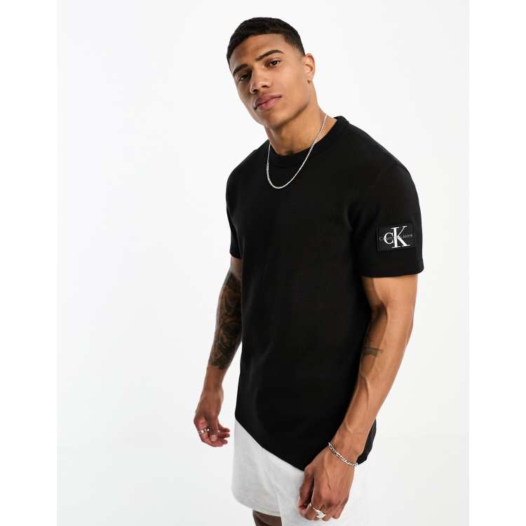 T-Shirt Calvin Klein Round Logo Branco Homem