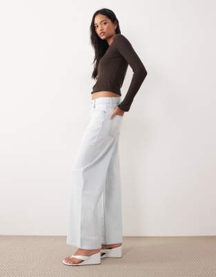 Jeans - Baggy Jeans in gebleichtem Blau mit niedrigem Bund Blau W29 L32