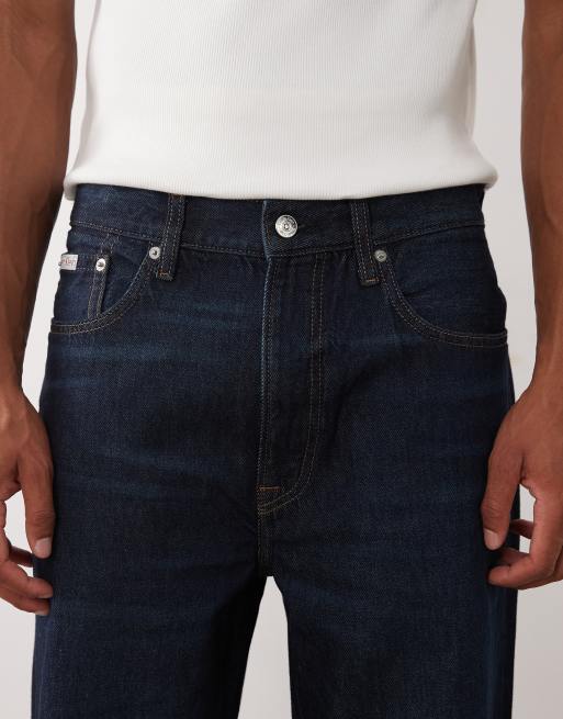 Calvin Klein Jeans Baggy-Jeans in Indigo-Blau-Waschung, 6 von 6
