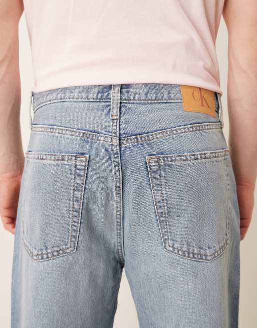 Calvin Klein Jeans baggy jeans in mid wash blue, 4 of 5