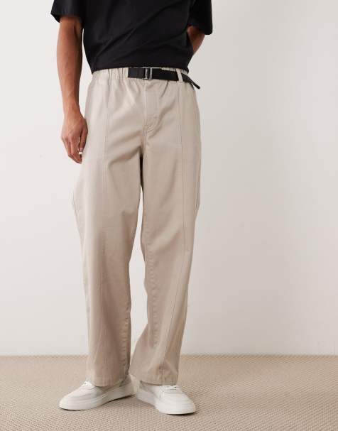 Calvin Klein Jeans baggy pants in off-white - view 1