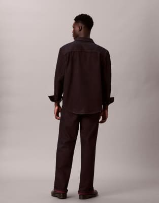 Calvin Klein Jeans Est.1978 Baggy Wide Leg Jeans In Purple