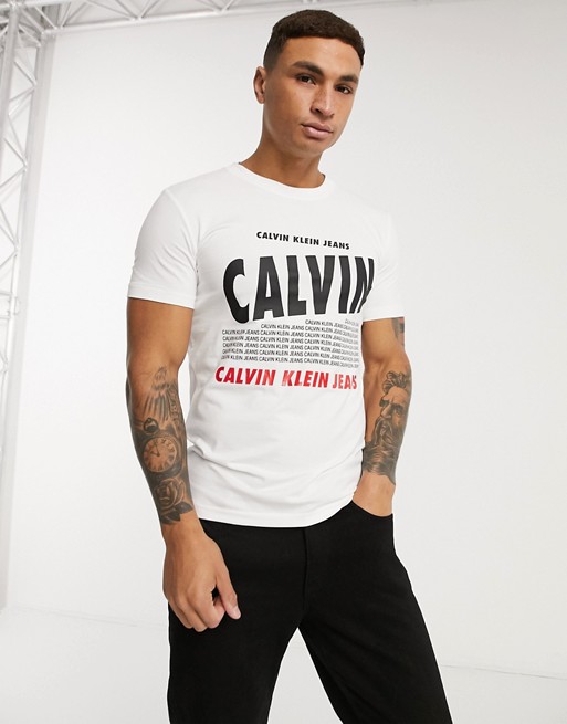 Calvin Klein Jeans band slim t-shirt