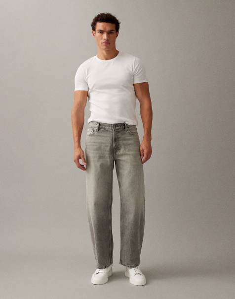 Calvin Klein Jeans barrel jeans in washed grey