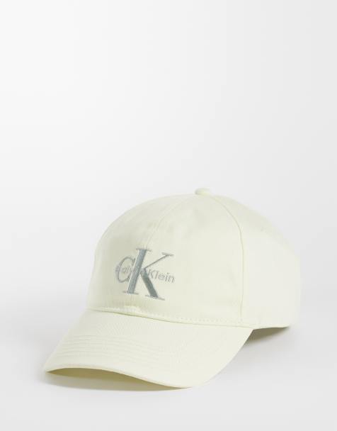 Calvin Klein Jeans – Baseballkappe in Cremeweiß mit silberfarbener Logo-Stickerei - view 1